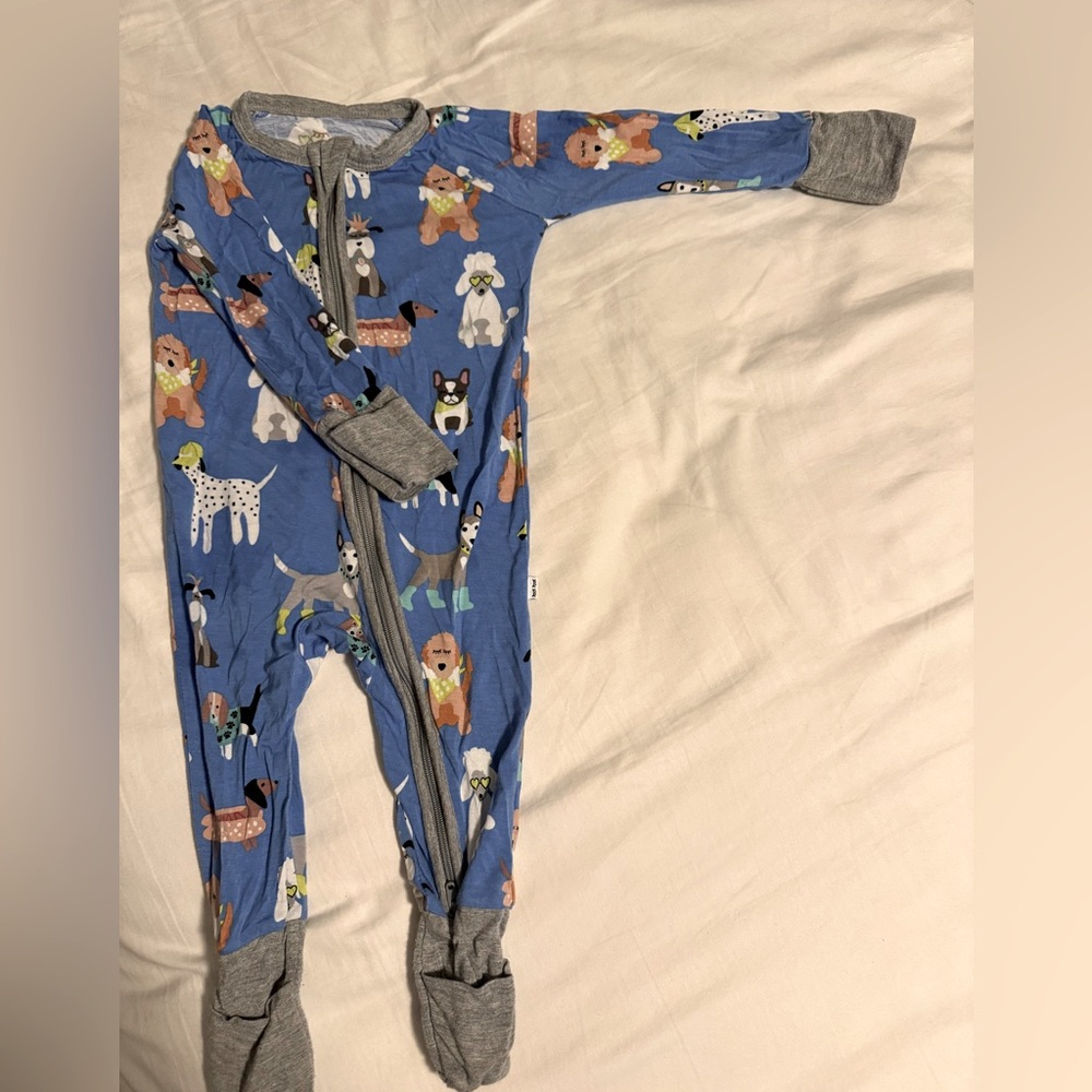 Little sleepies dapper dog zippies